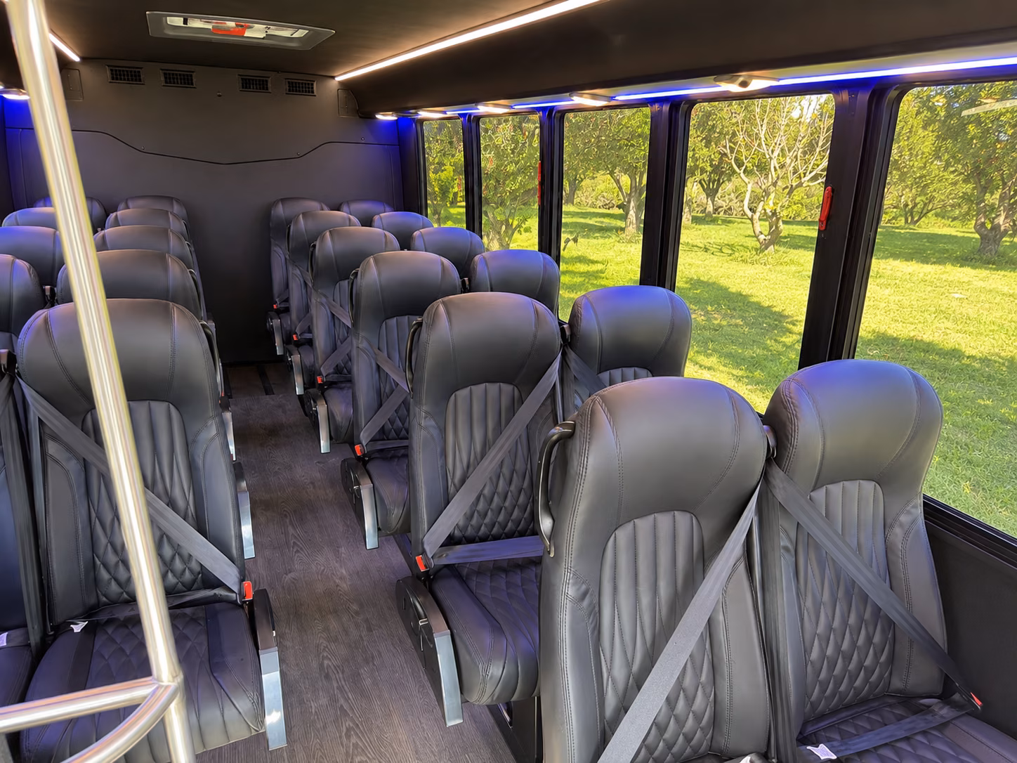 oxnard 18 passenger minibus inside